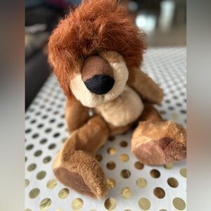 Plush Lion Toy - Brown and Tan